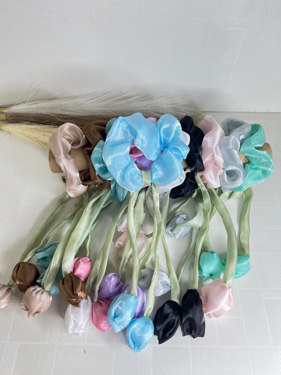 Tulip scrunchies